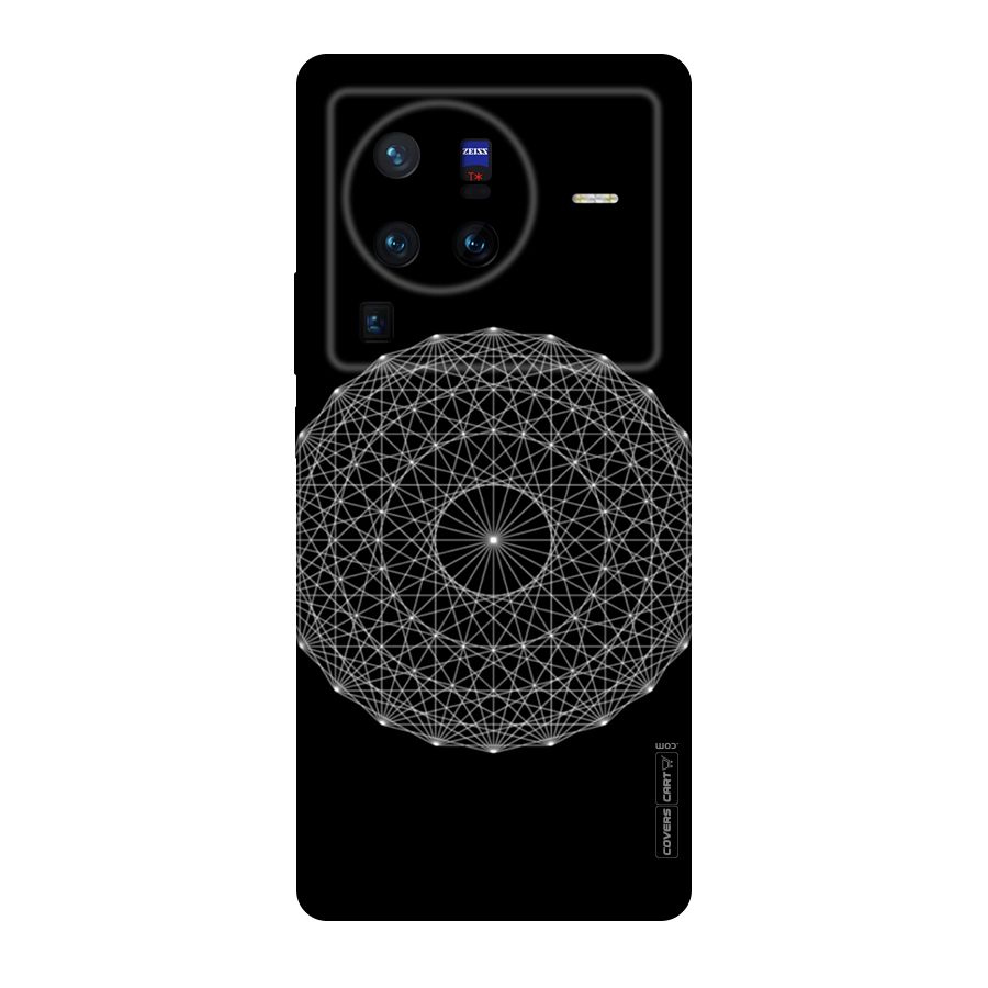 Black Clipart Original Polycarbonate Back Case for Vivo X80