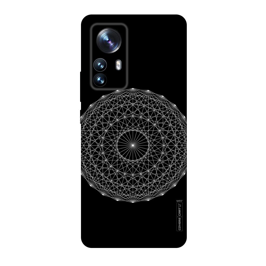 Black Clipart Original Polycarbonate Back Case for Xiaomi 12 Pro