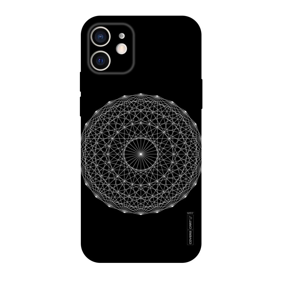 Black Clipart Original Polycarbonate Back Case for iPhone 12