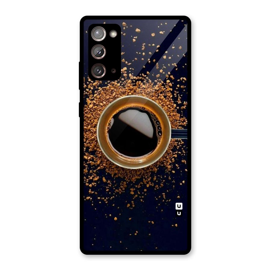 Black Coffee Glass Back Case for Galaxy Note 20