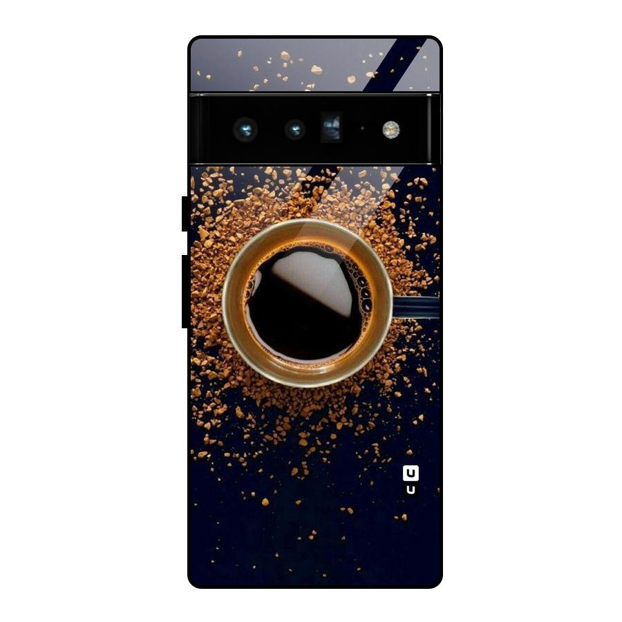 Black Coffee Glass Back Case for Google Pixel 6 Pro