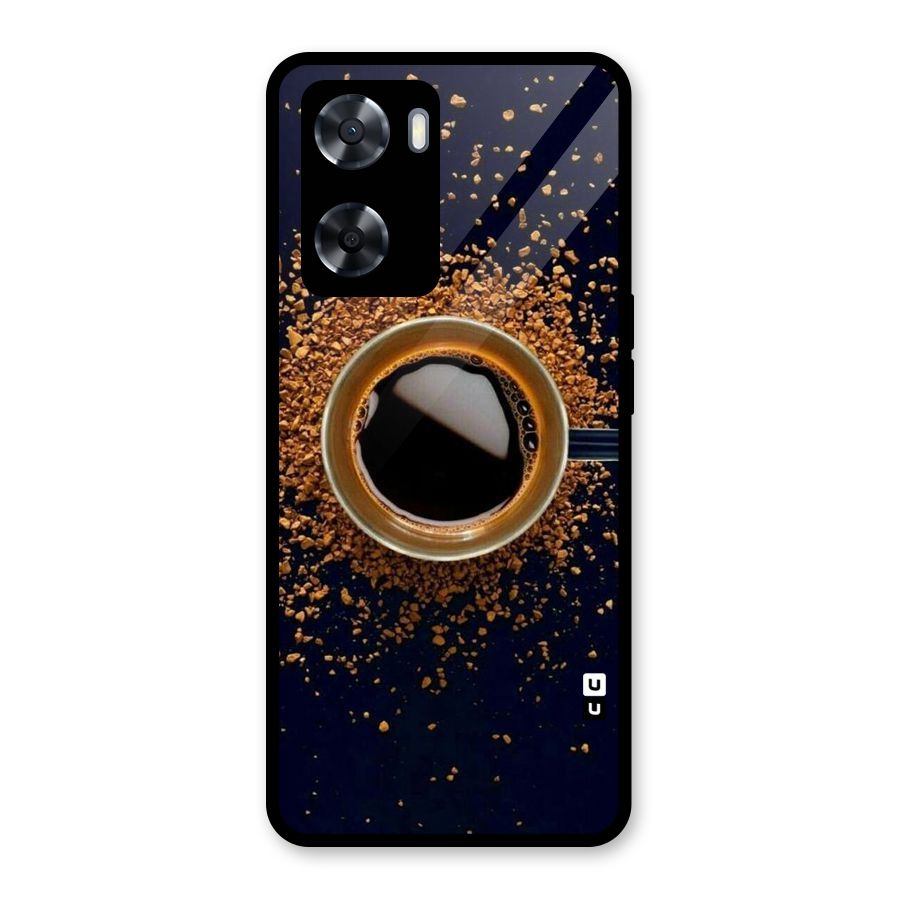Black Coffee Glass Back Case for OnePlus Nord N20 SE