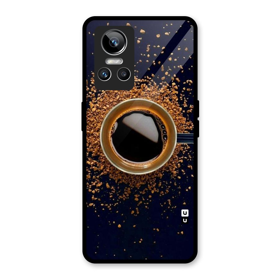 Black Coffee Glass Back Case for Realme GT Neo 3