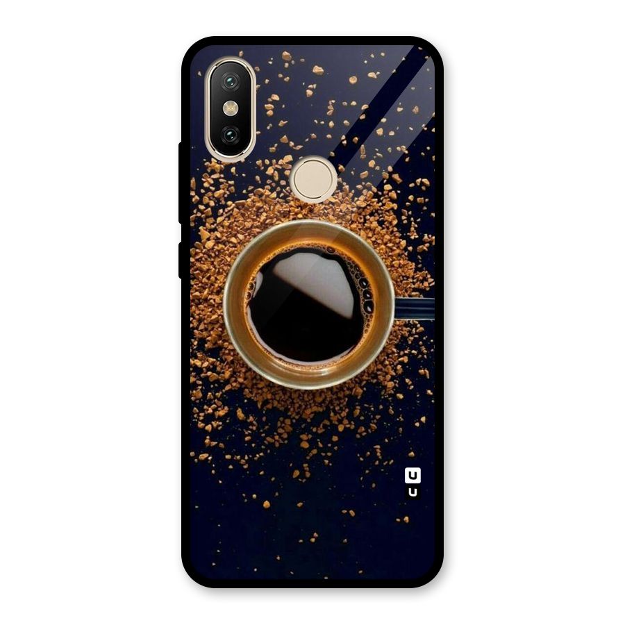 Black Coffee Glass Back Case for Redmi A2