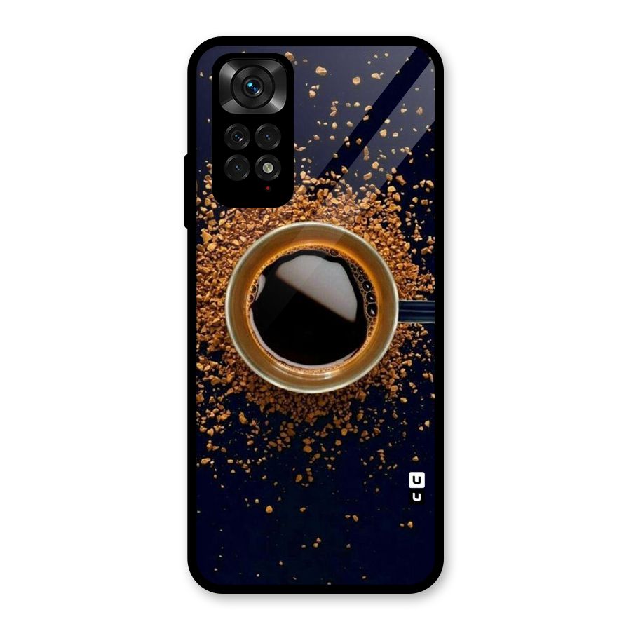 Black Coffee Glass Back Case for Redmi Note 11S