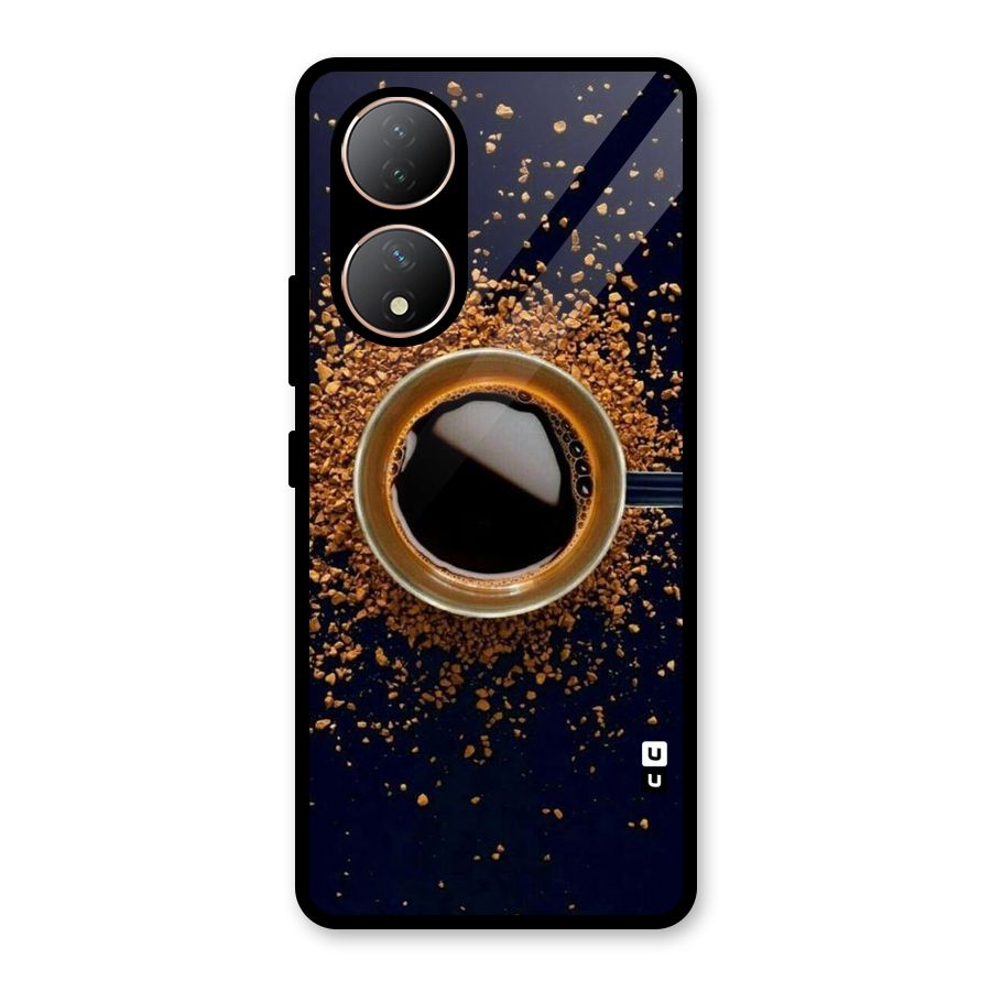 Black Coffee Glass Back Case for Vivo Y100A