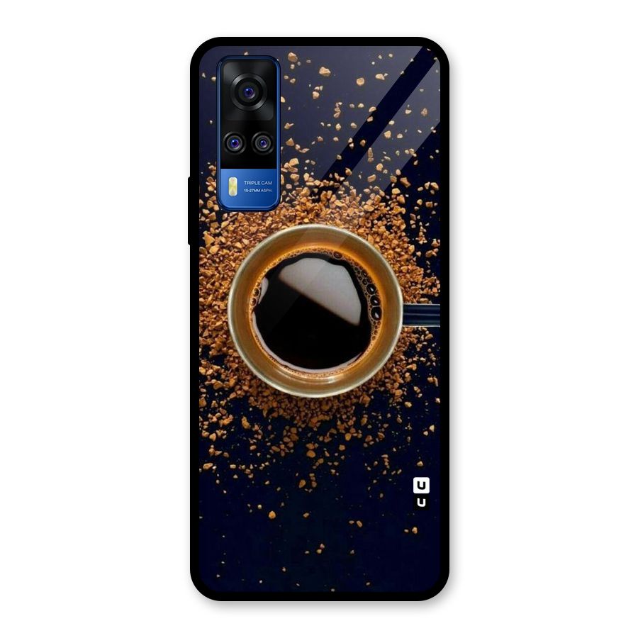 Black Coffee Glass Back Case for Vivo Y31