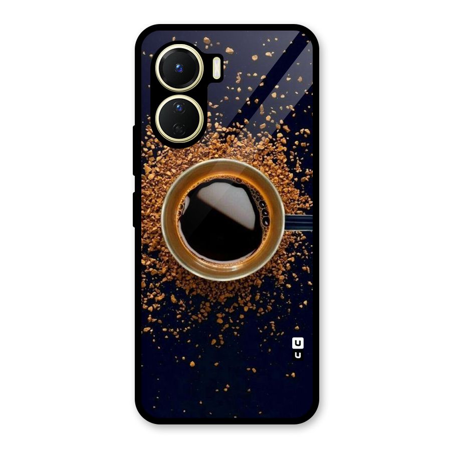 Black Coffee Glass Back Case for Vivo Y56