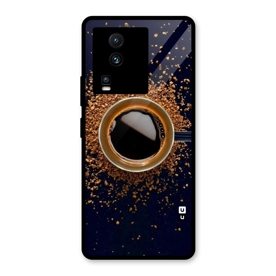 Black Coffee Glass Back Case for Vivo iQOO Neo 7 Pro