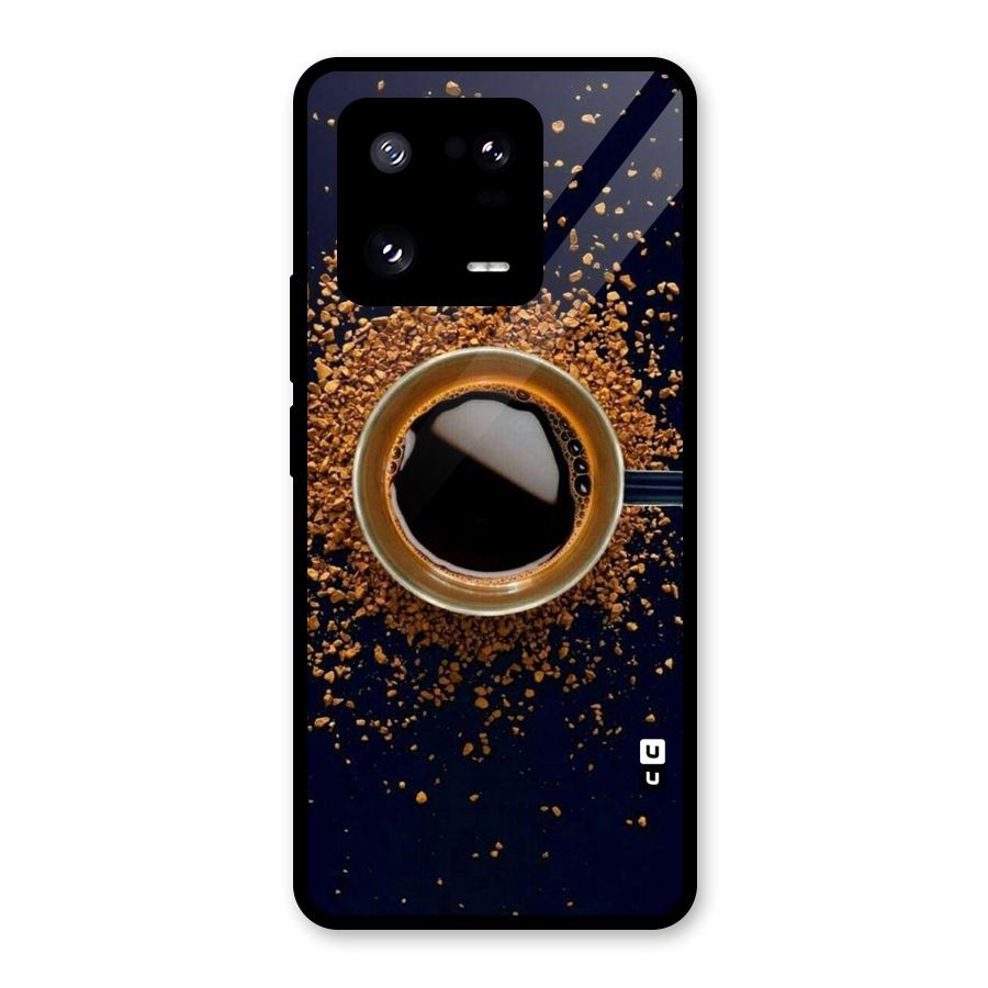Black Coffee Glass Back Case for Xiaomi 13 Pro