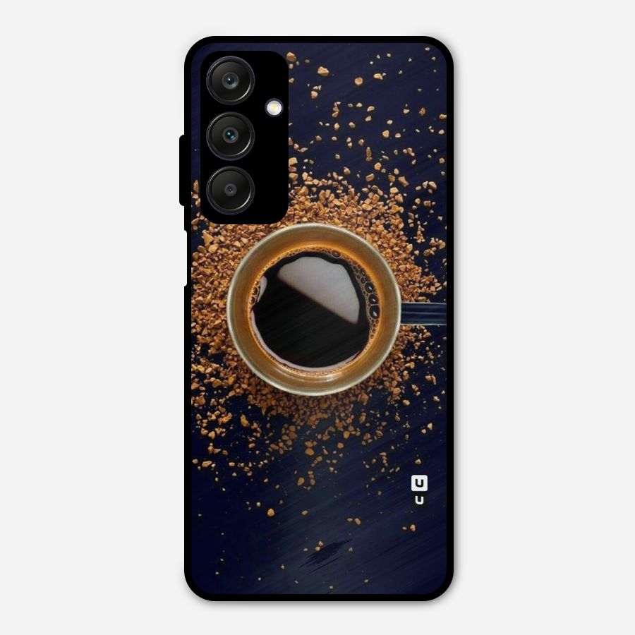 Black Coffee Metal Back Case for Galaxy A25 5G