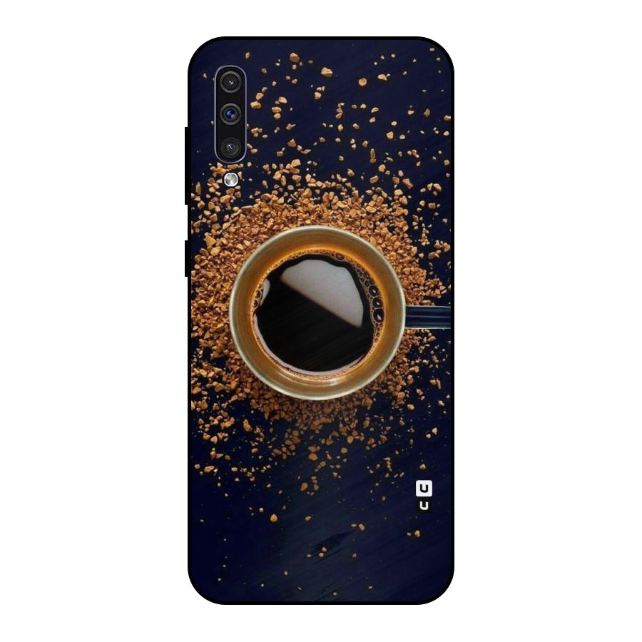 Black Coffee Metal Back Case for Galaxy A50s