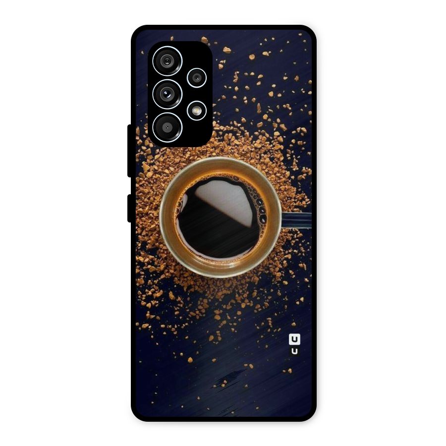 Black Coffee Metal Back Case for Galaxy A53 5G