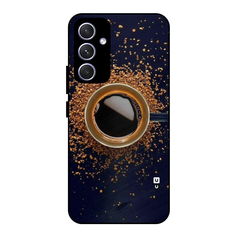Black Coffee Metal Back Case for Galaxy A54
