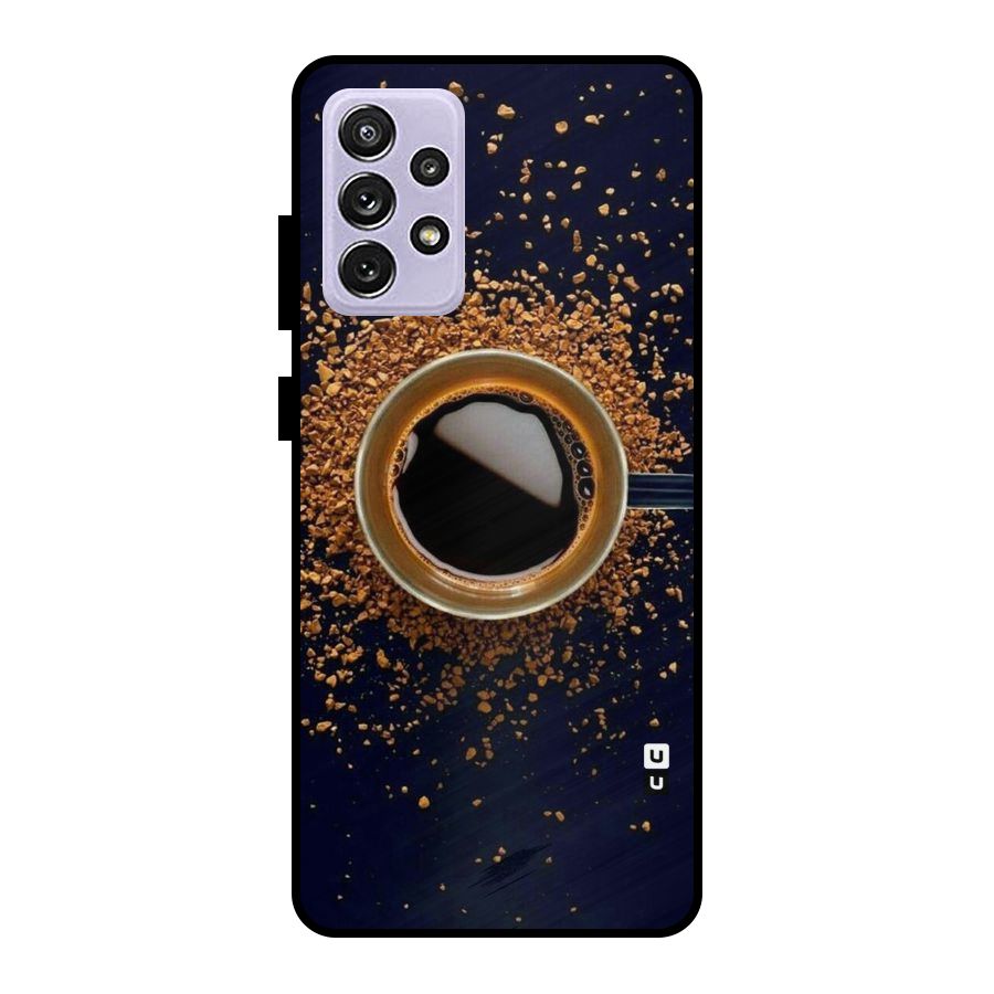 Black Coffee Metal Back Case for Galaxy A72