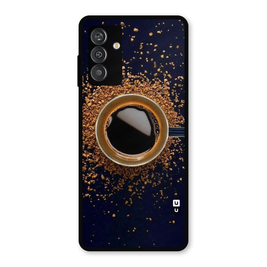 Black Coffee Metal Back Case for Galaxy F13