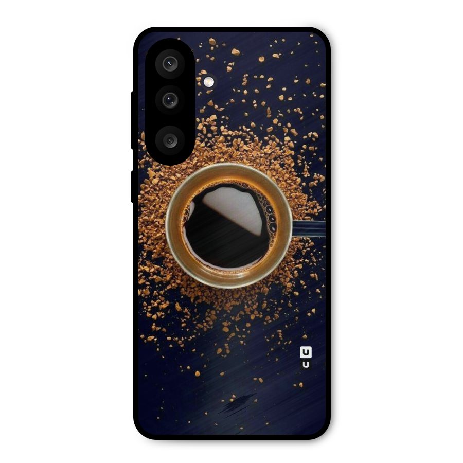 Black Coffee Metal Back Case for Galaxy M56