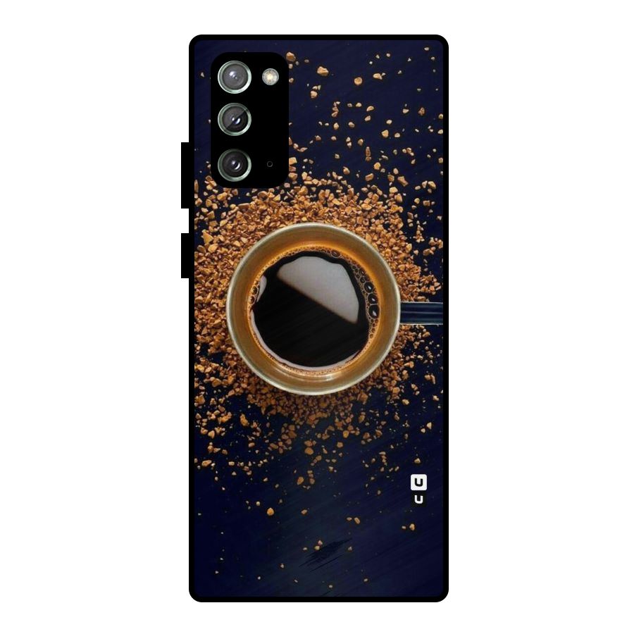 Black Coffee Metal Back Case for Galaxy Note 20