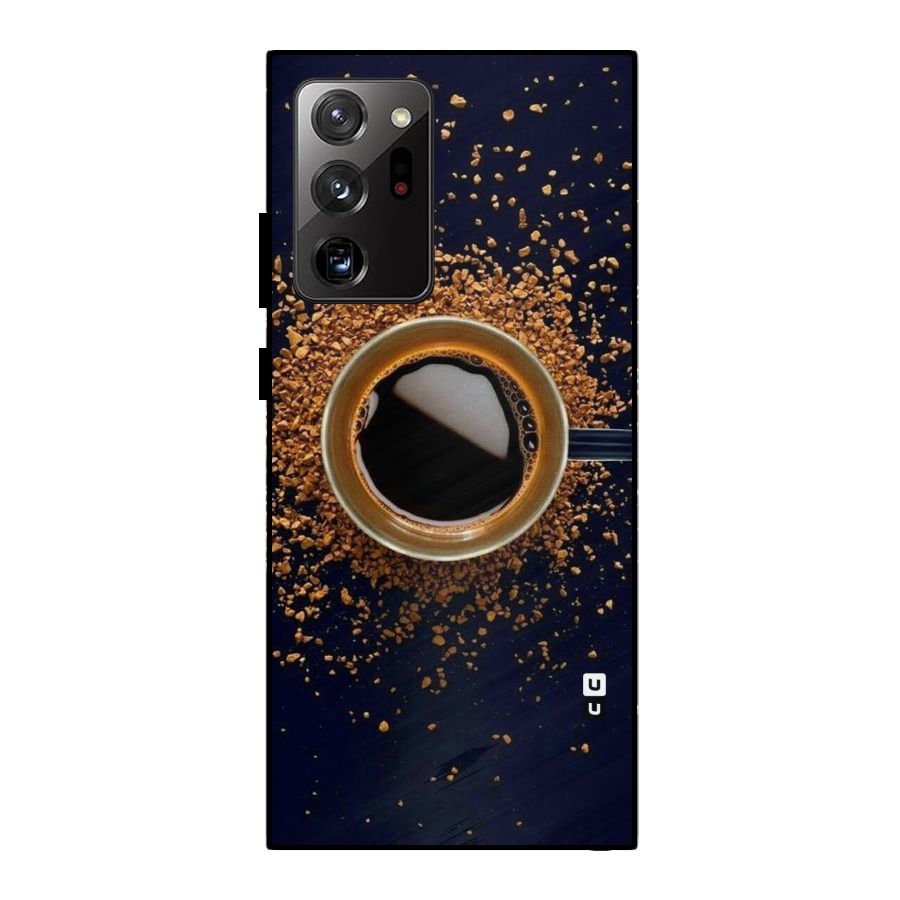 Black Coffee Metal Back Case for Galaxy Note 20 Ultra