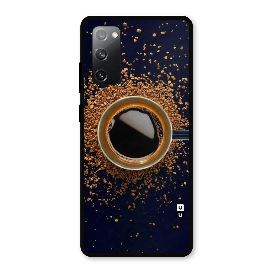 Black Coffee Metal Back Case for Galaxy S20 FE 5G