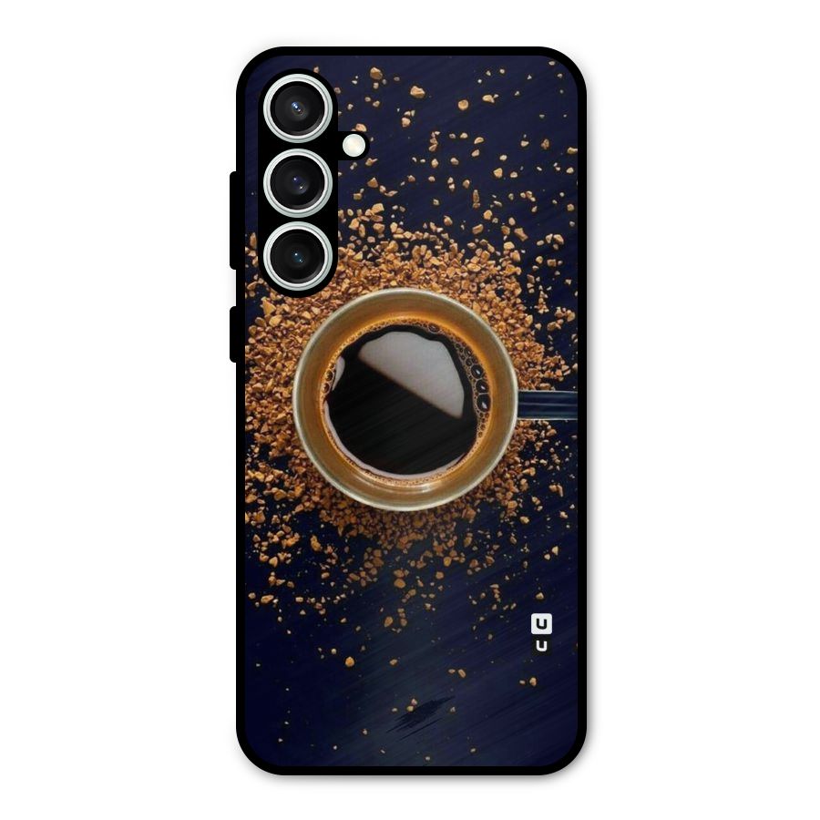 Black Coffee Metal Back Case for Galaxy S23 FE