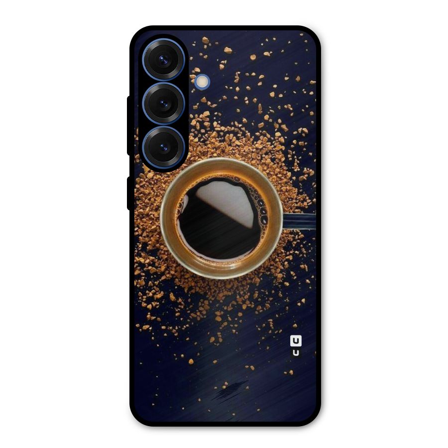 Black Coffee Metal Back Case for Galaxy S25