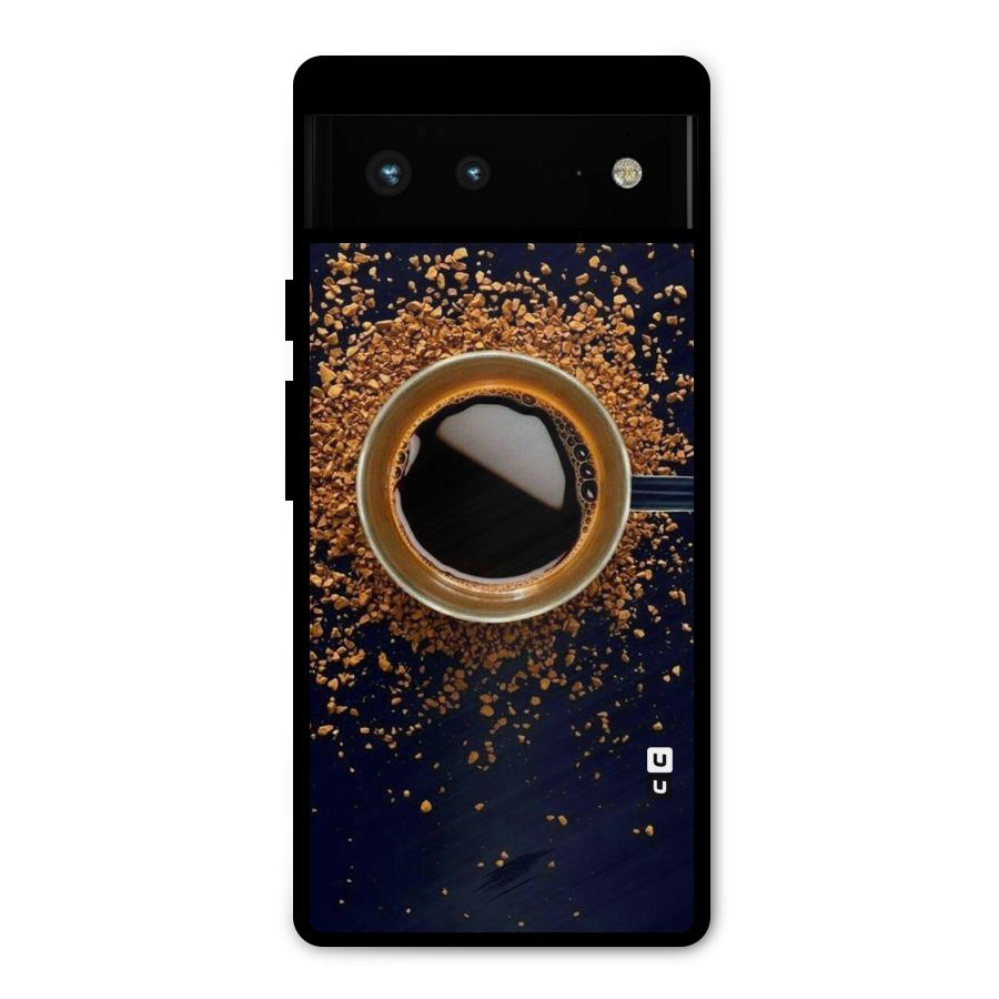 Black Coffee Metal Back Case for Google Pixel 6