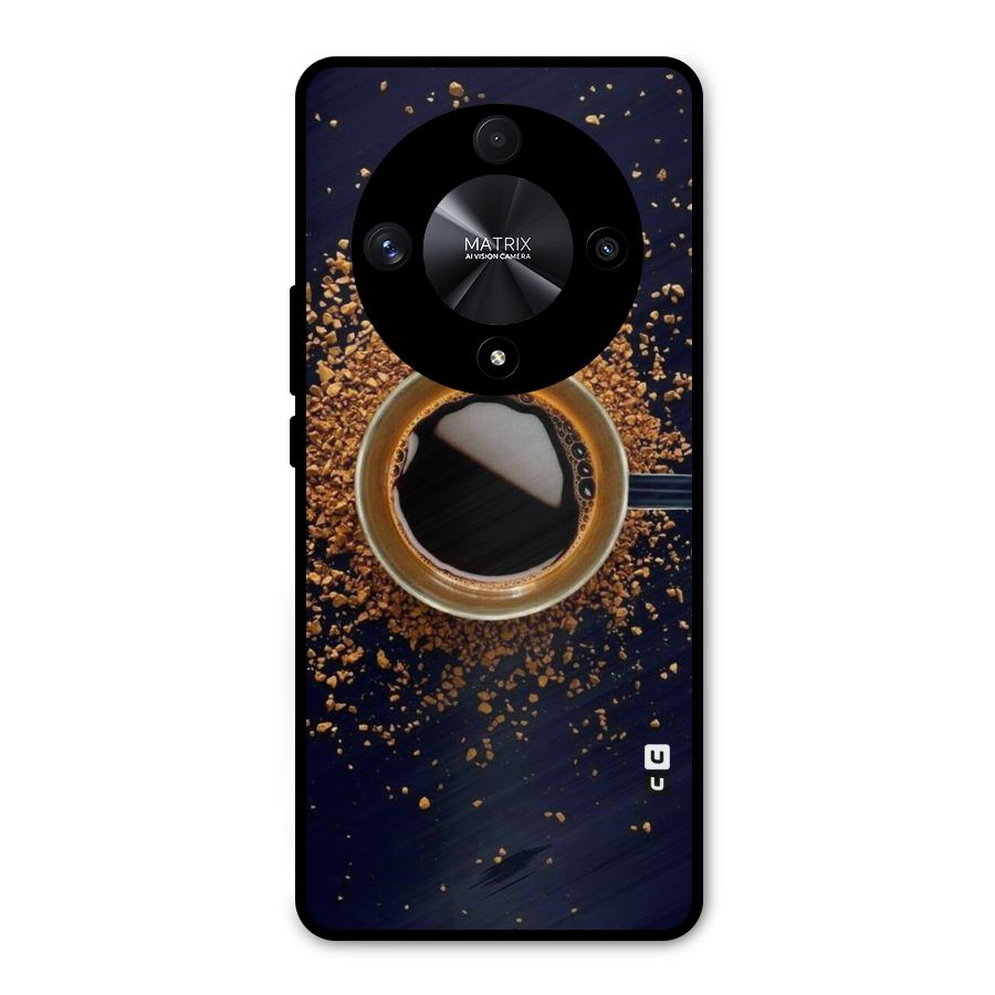 Black Coffee Metal Back Case for Honor X9b