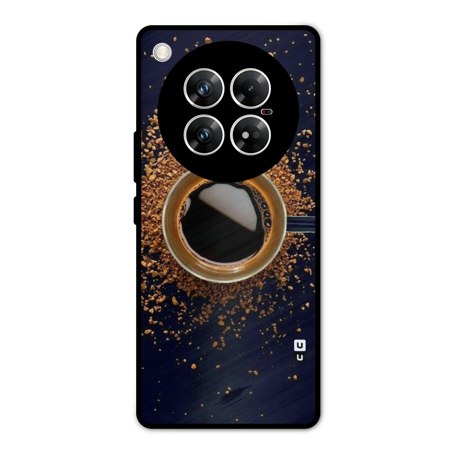 Black Coffee Metal Back Case for Infinix Zero 40 5G