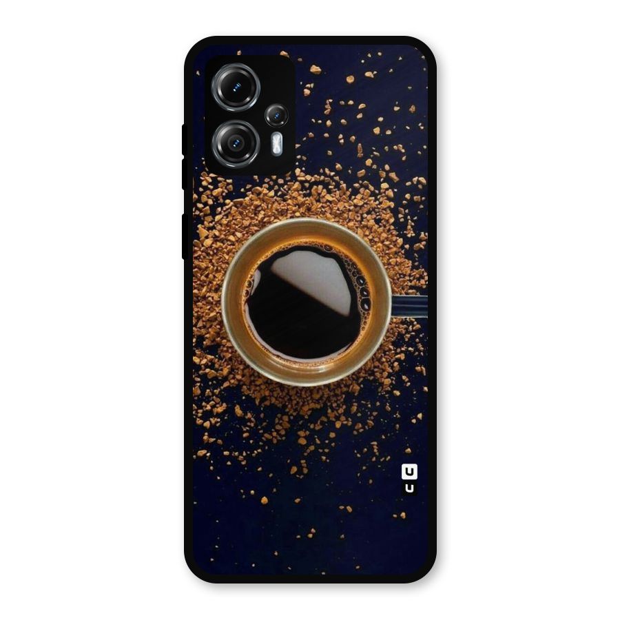 Black Coffee Metal Back Case for Moto G13