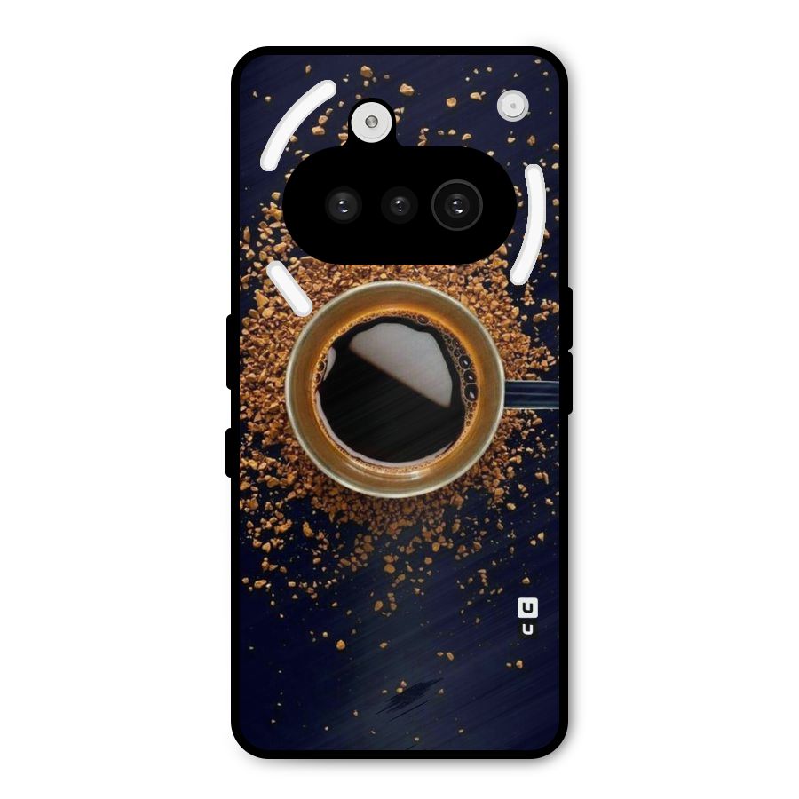 Black Coffee Metal Back Case for Nothing Phone 3a