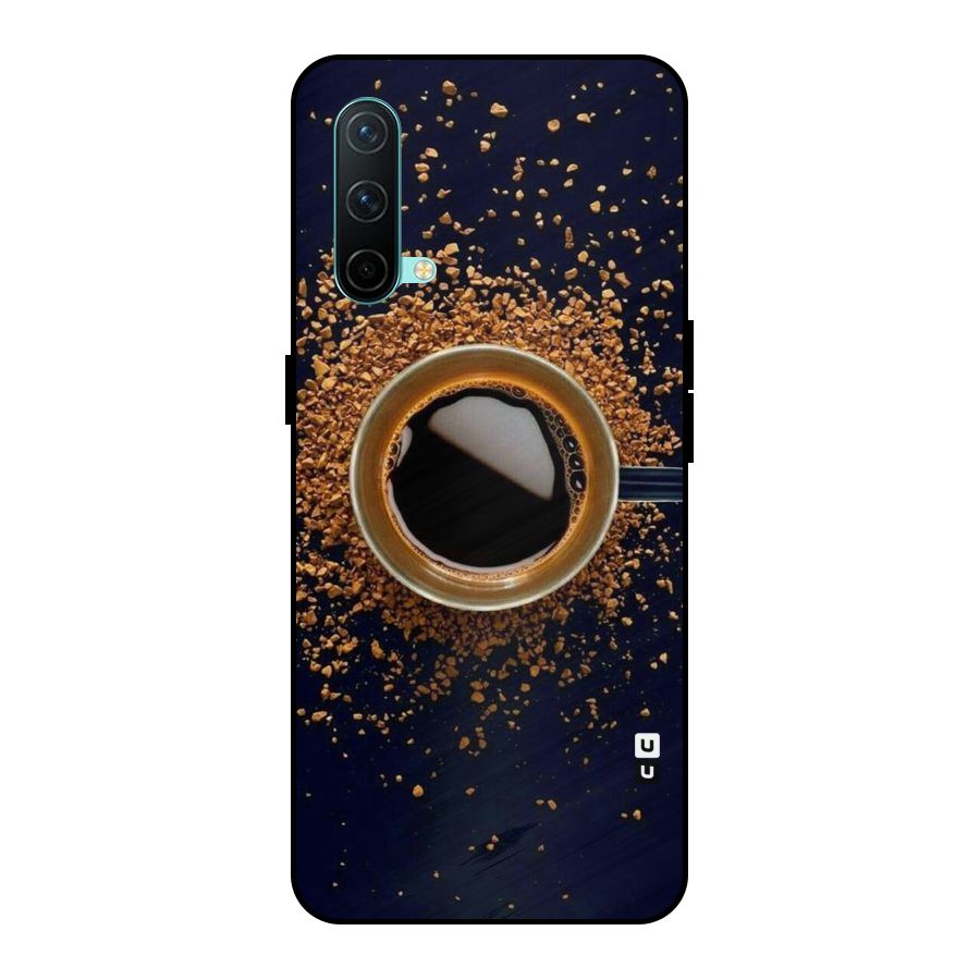 Black Coffee Metal Back Case for OnePlus Nord CE 5G