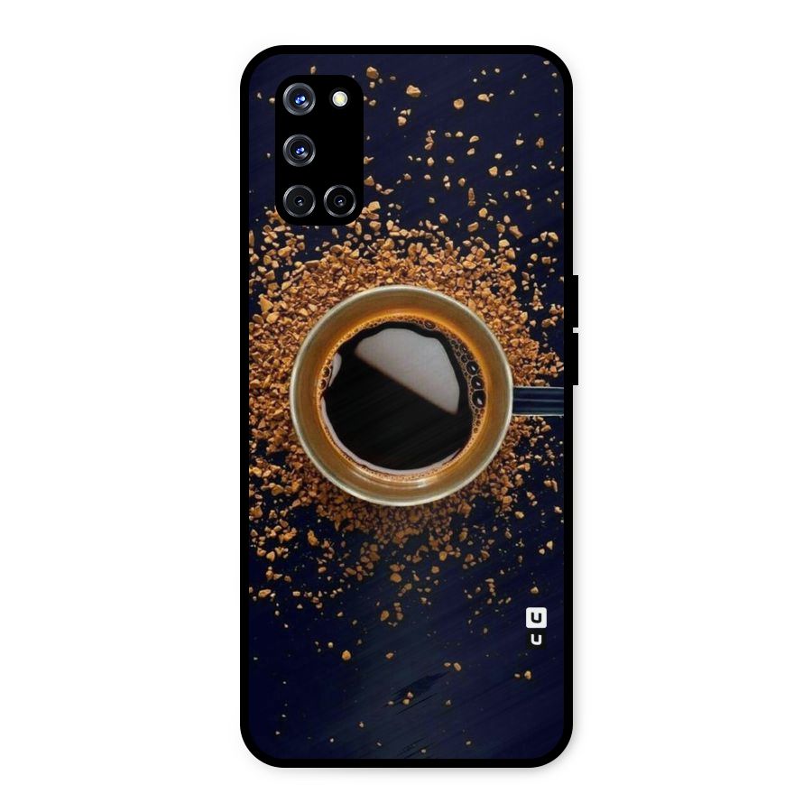 Black Coffee Metal Back Case for Oppo A52
