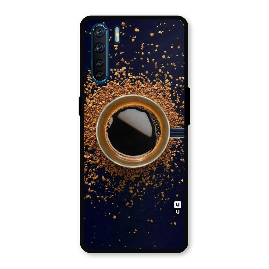 Black Coffee Metal Back Case for Oppo F15