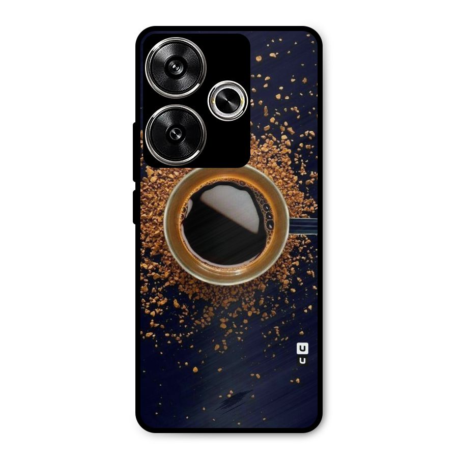 Black Coffee Metal Back Case for Poco F6