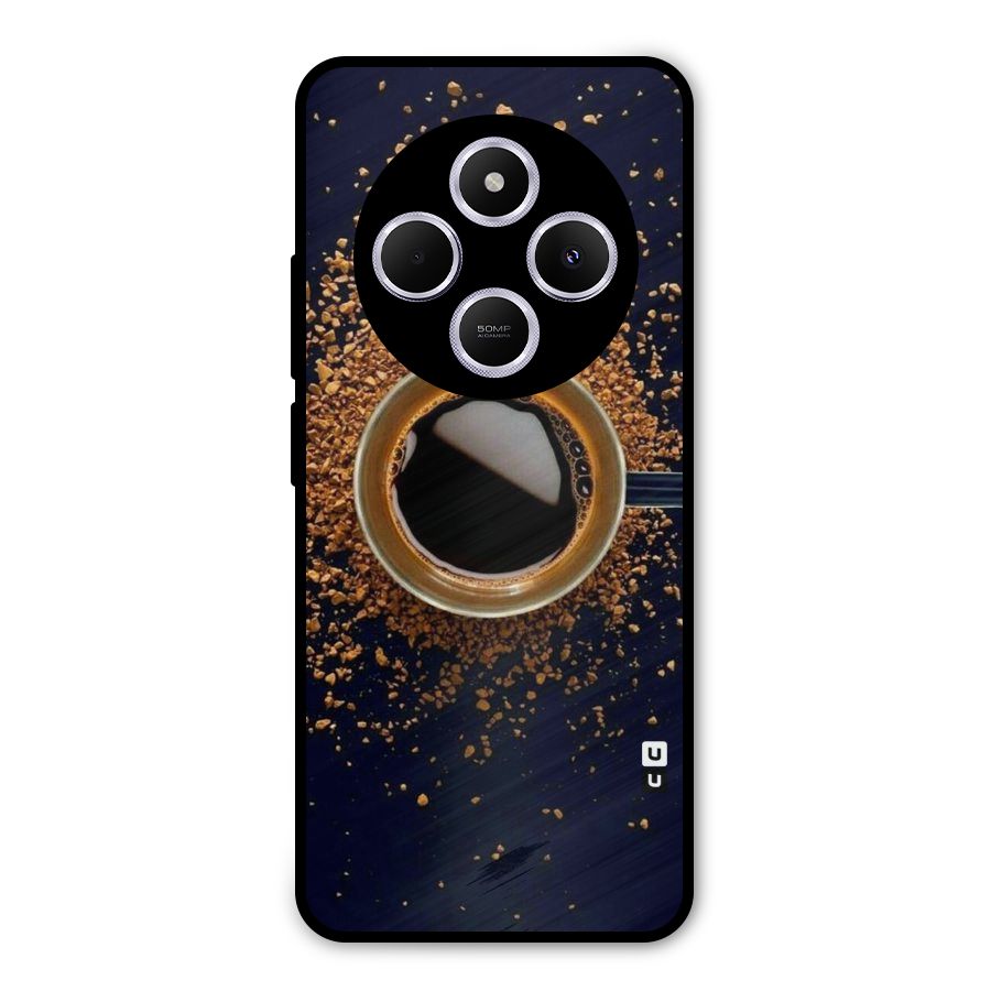 Black Coffee Metal Back Case for Poco M7