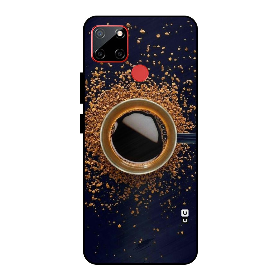Black Coffee Metal Back Case for Realme C12