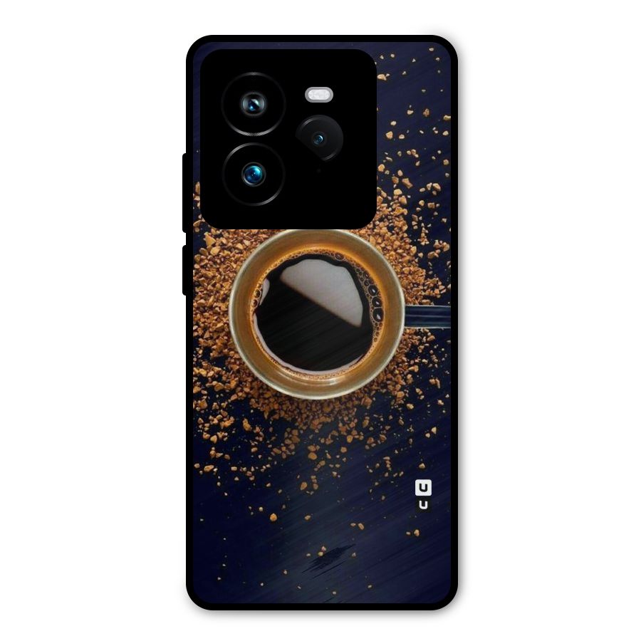 Black Coffee Metal Back Case for Realme GT 7 Pro