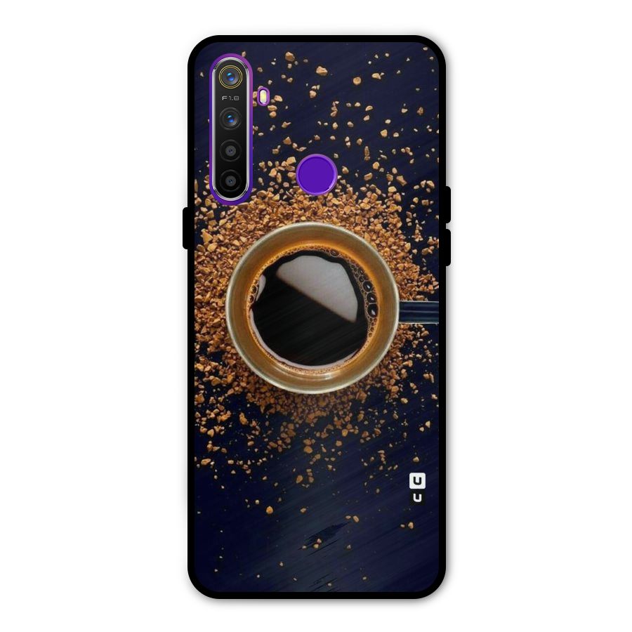 Black Coffee Metal Back Case for Realme Narzo 10