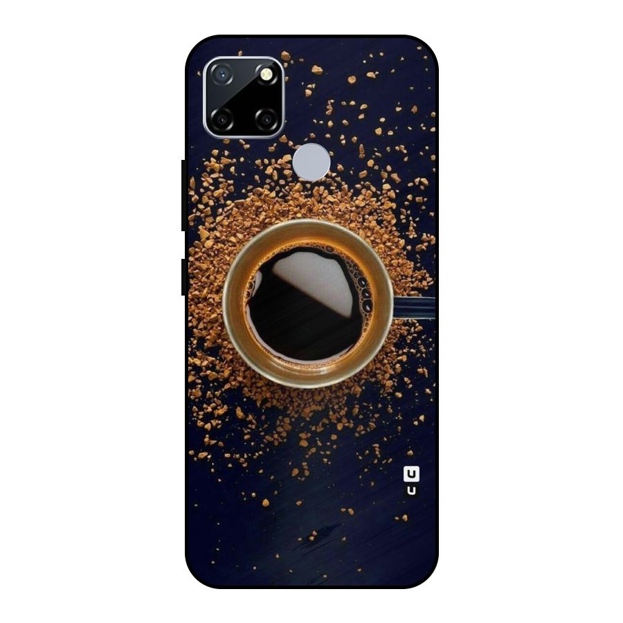 Black Coffee Metal Back Case for Realme Narzo 20