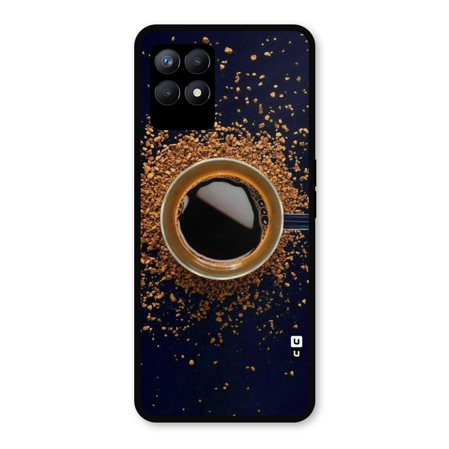 Black Coffee Metal Back Case for Realme Narzo 50