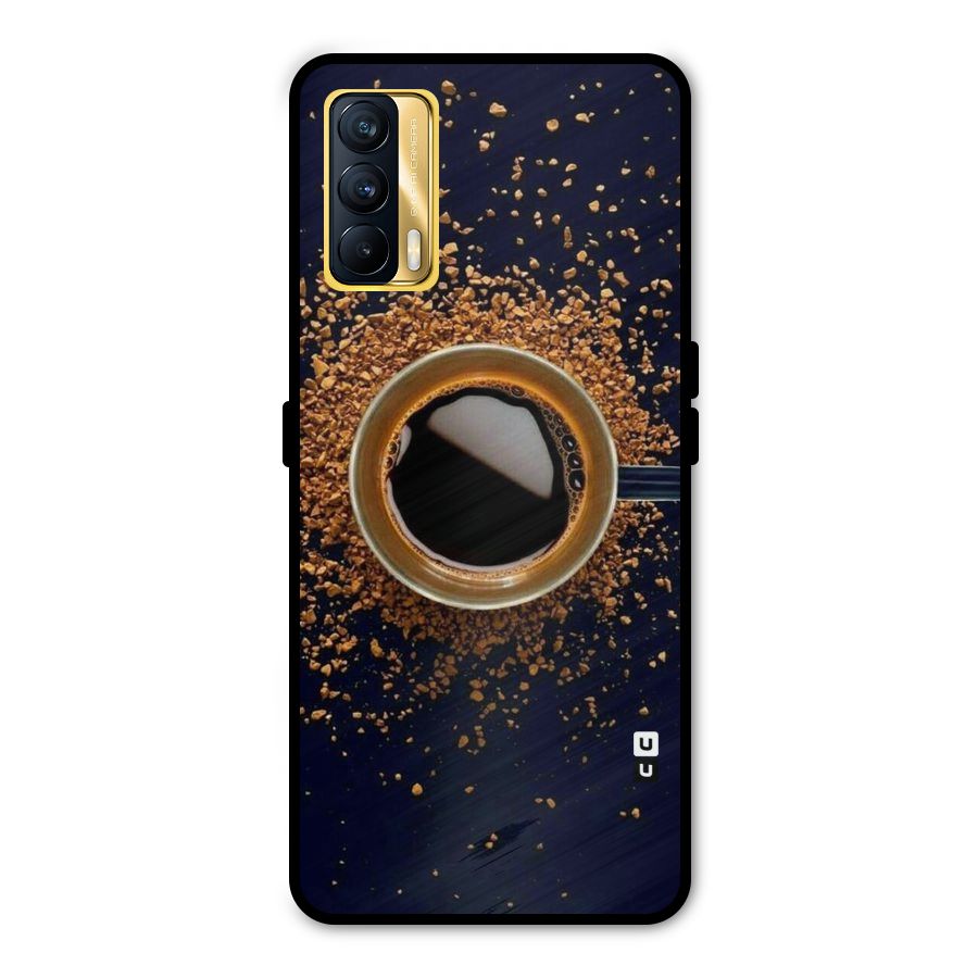 Black Coffee Metal Back Case for Realme X7