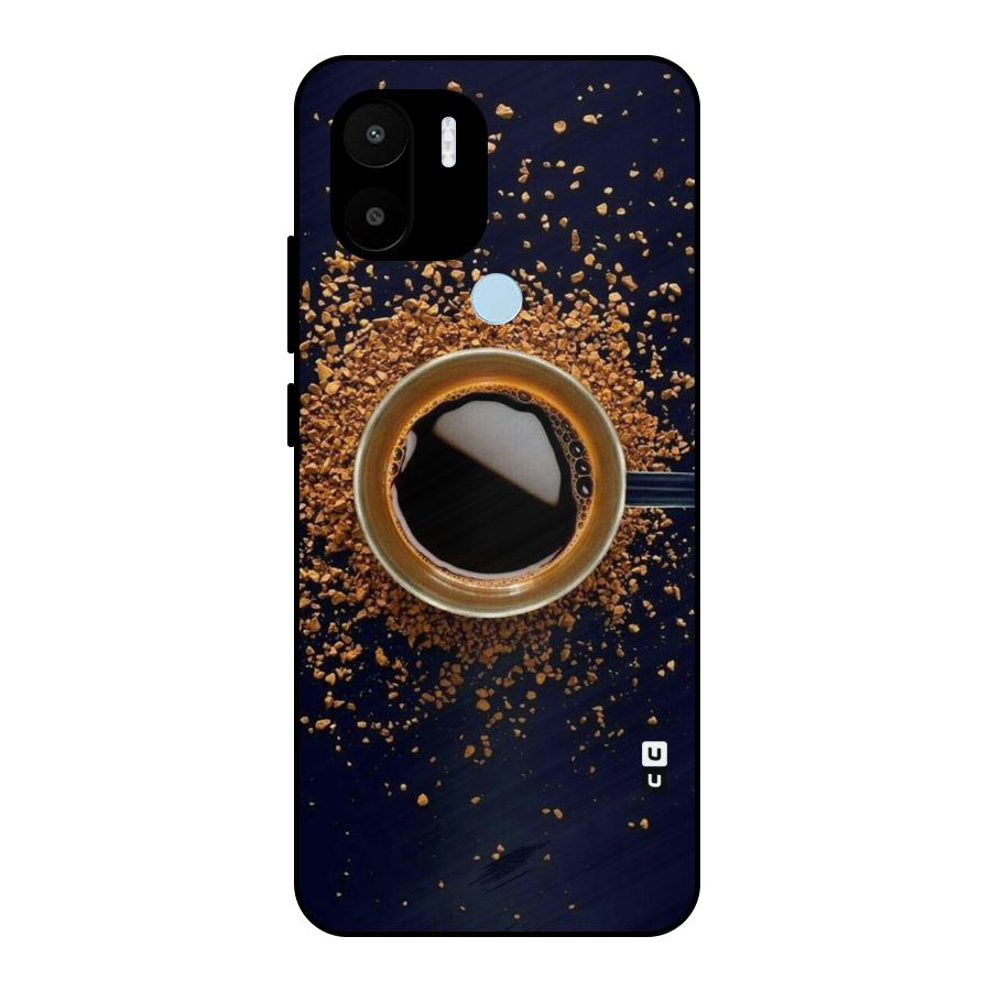Black Coffee Metal Back Case for Redmi A1+
