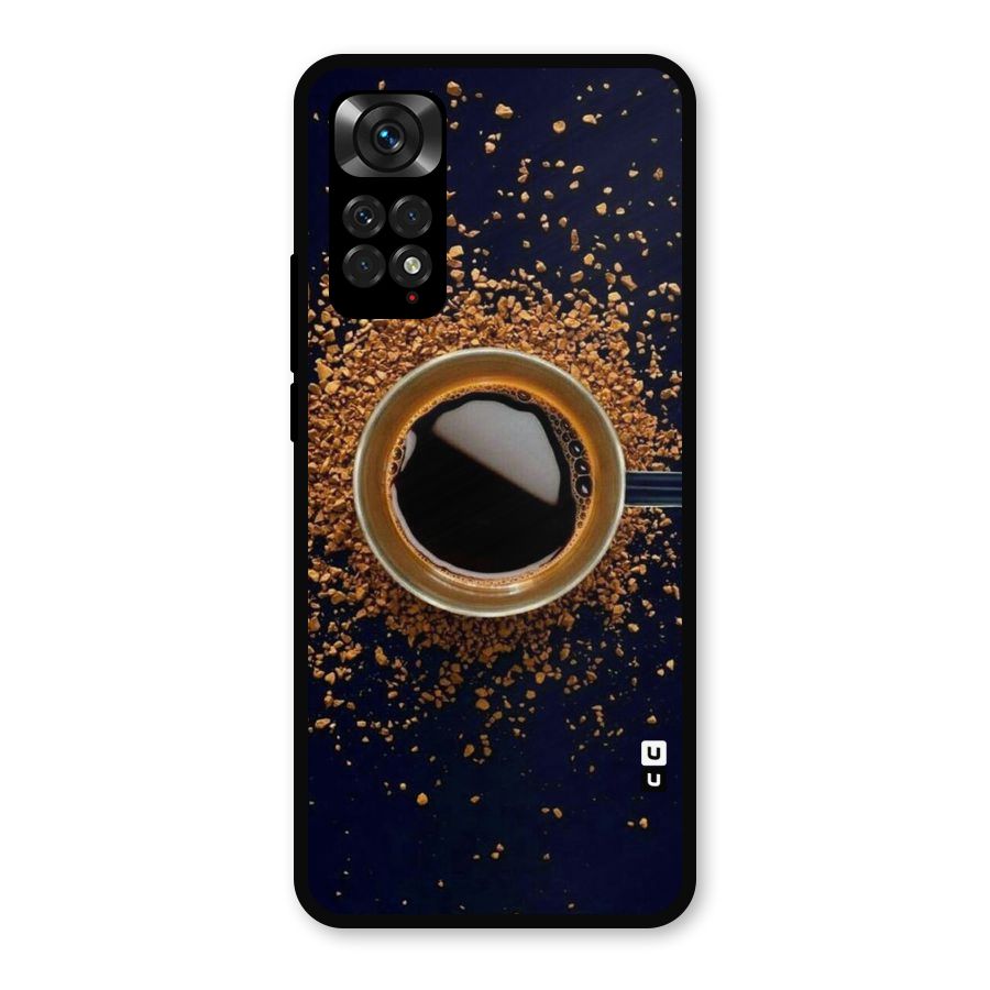 Black Coffee Metal Back Case for Redmi Note 11