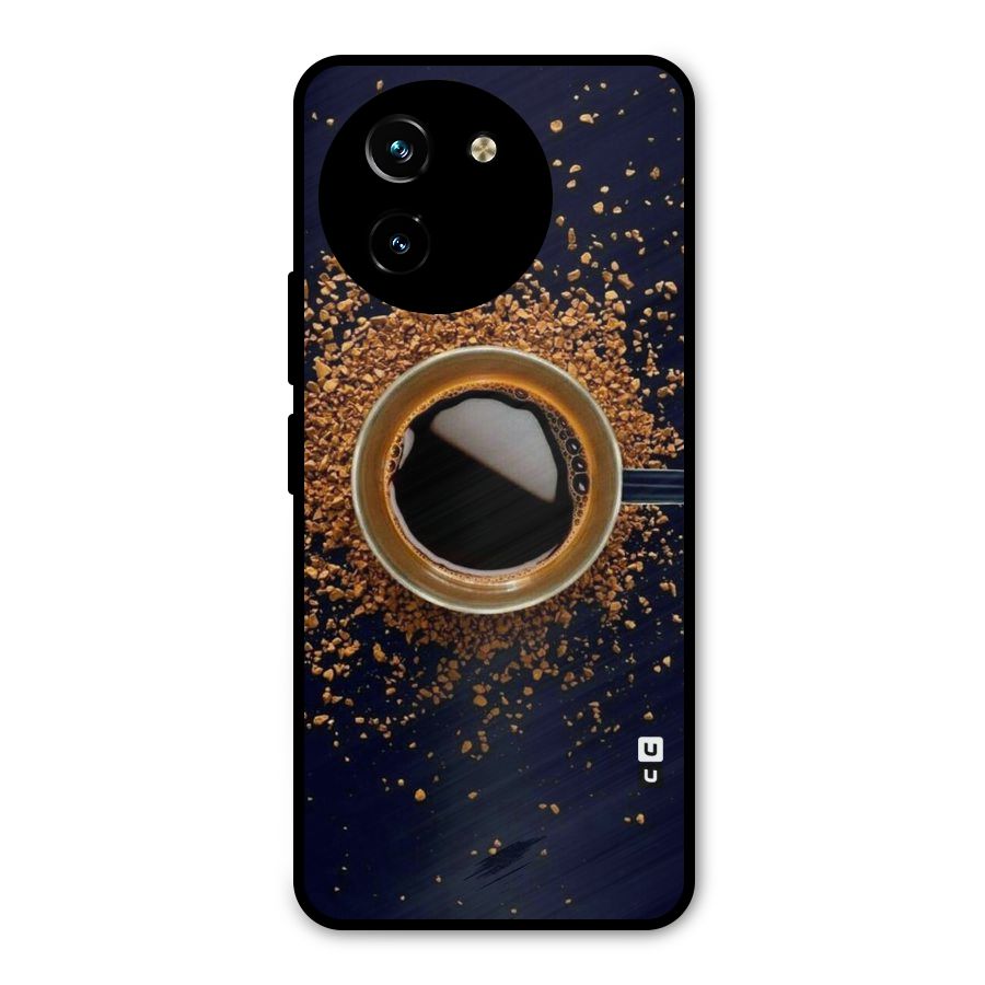 Black Coffee Metal Back Case for Vivo T3x