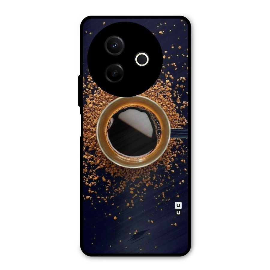 Black Coffee Metal Back Case for Vivo Y39