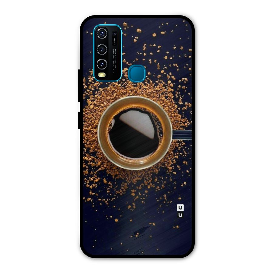 Black Coffee Metal Back Case for Vivo Y50