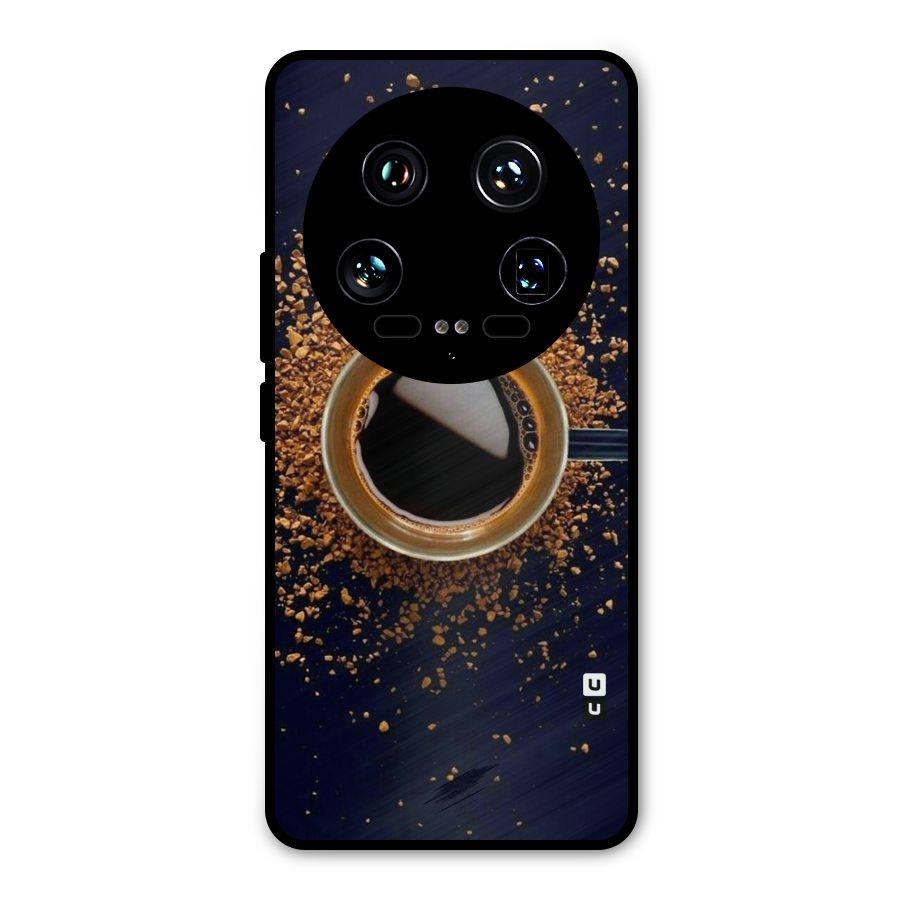 Black Coffee Metal Back Case for Xiaomi 14 Ultra