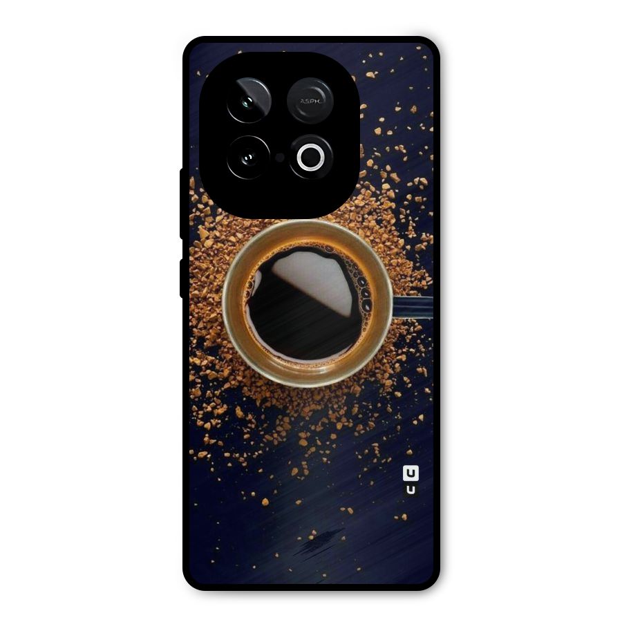Black Coffee Metal Back Case for iQOO Neo 10