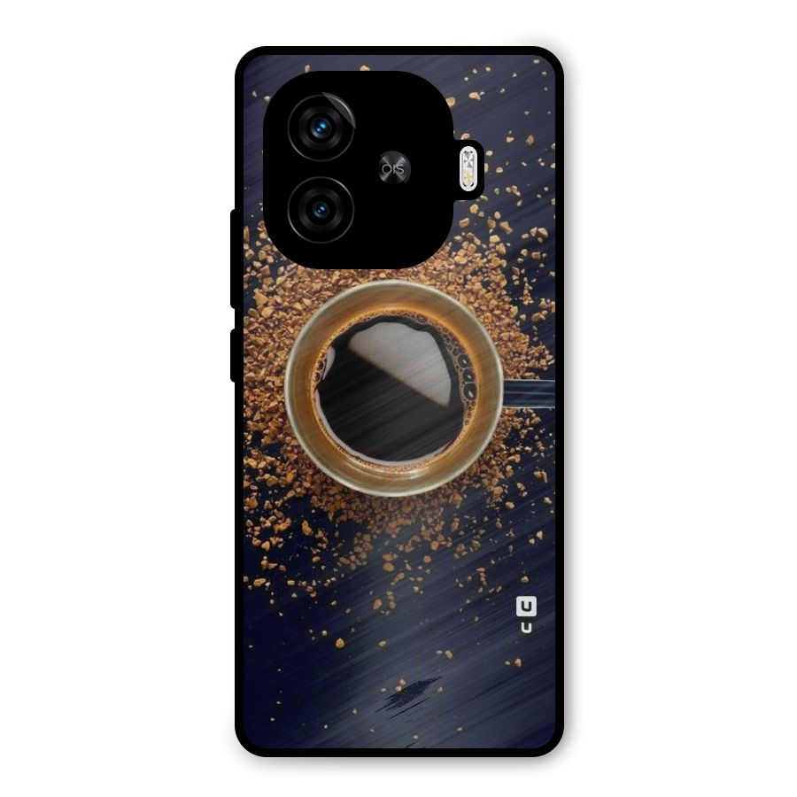 Black Coffee Metal Back Case for iQOO Neo 10R